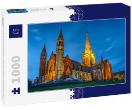 Lais Puzzle - Bendigo, Victoria, Australien - Sacred Heart Cathedral bei Nacht - 1.000 Teile