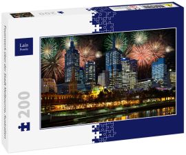 Lais Puzzle - Feuerwerk über der Stadt Melbourne, Australien - 200 Teile