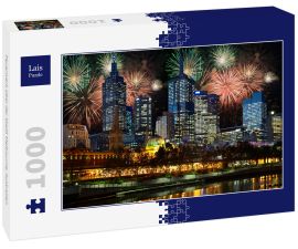 Lais Puzzle - Feuerwerk über der Stadt Melbourne, Australien - 1.000 Teile