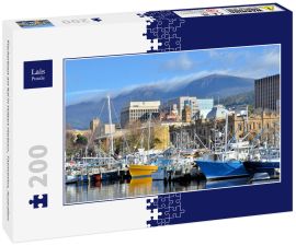Lais Puzzle - Fischerboot am Kai in Hobart Harbour, Tasmanien, Australien - 200 Teile
