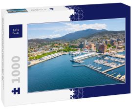 Lais Puzzle - Eine Luftaufnahme des Constitution Dock in Hobart, Tasmanien, Australien an einem sonnigen Tag - 1.000 Teile
