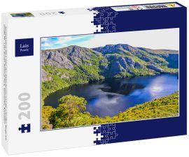 Lais Puzzle - Spektakulärer Blick über den Gletschersee und die schroffen Berge am Cradle Mt - Lake St Clair National Park, Tasmanien, Australien - 200 Teile