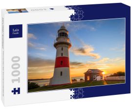 Lais Puzzle - Low Head Leuchtturm, Tasmanien bei Sonnenuntergang mit sunstar, Australien - 1.000 Teile
