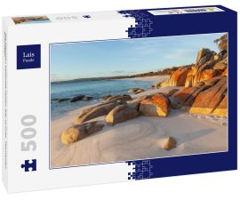 Lais Puzzle - Mit Flechten bedeckte Felsen. Bay of Fires. Tasmanien. Australien - 500 Teile