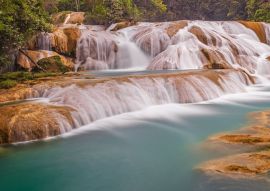 Lais Puzzle - Agua Azul Kaskaden und Wasserfälle im tropischen Regenwald des Bundesstaates Chiapas in der Nähe der Stadt Palenque, Mexiko - 500 & 1.000 Teile