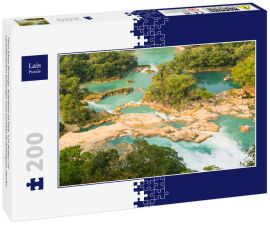 Lais Puzzle - Fluss Santo Domingo. Aufnahme im Park "Las Nubes" im Lacandonischen Dschungel, nahe Comitán de Domínguez, Mexiko - 200 Teile