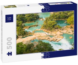 Lais Puzzle - Fluss Santo Domingo. Aufnahme im Park "Las Nubes" im Lacandonischen Dschungel, nahe Comitán de Domínguez, Mexiko - 500 Teile