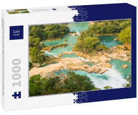 Lais Puzzle - Fluss Santo Domingo. Aufnahme im Park "Las Nubes" im Lacandonischen Dschungel, nahe Comitán de Domínguez, Mexiko - 1.000 Teile