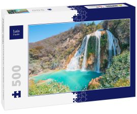 Lais Puzzle - Die erstaunlichen türkisfarbenen Wasserfälle von Chiflon in Chiapas, Mexiko - 500 Teile
