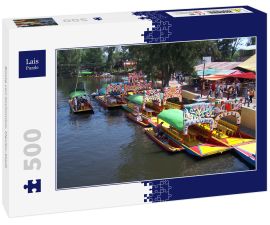 Lais Puzzle - Boote von Xochimilco, Mexiko-Stadt - 500 Teile