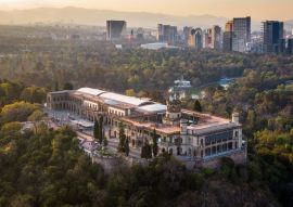 Lais Puzzle - Mexiko-Stadt, Luftaufnahme der Burg Chapultepec bei Sonnenuntergang - 500 & 1.000 Teile