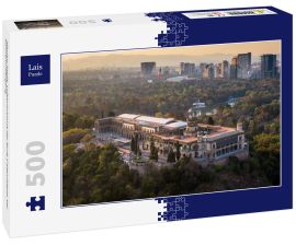 Lais Puzzle - Mexiko-Stadt, Luftaufnahme der Burg Chapultepec bei Sonnenuntergang - 500 Teile