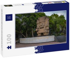 Lais Puzzle - Unter den toltekischen Göttern ist Tlaloc als der Gott des Blitzes oder der Gott des Regens bekannt, ein wichtiger Gott in der aztekischen Religion, Mexiko-Stadt - 100 Teile