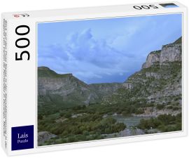 Lais Puzzle - Blick auf den Fluss Nazas in der Abenddämmerung in der Gegend von Canon de Fernandez in Durango, Mexiko - 500 Teile