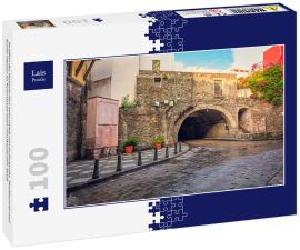 Lais Puzzle - Straßen der historischen Innenstadt von Guanajuato, Stadttunnel und bunte Häuser im Kolonialstil einer mexikanischen Stadt - 100 Teile