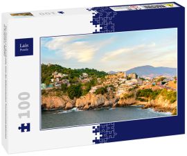 Lais Puzzle - Der Felsen La Quebrada, eine der bekanntesten Touristenattraktionen in Acapulco, Mexiko - 100 Teile
