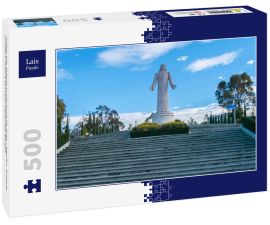Lais Puzzle - Cristo Rey Statue in Pachuca de Soto - Mexiko. Schöne Christus-Statue auf dem Gipfel des Berges - 500 Teile