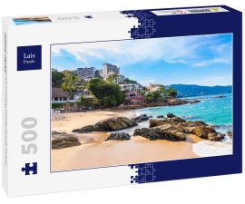Lais Puzzle - Schöner Morgen am Conchas Chinas Strand, Puerto Vallarta, Mexiko - 500 Teile