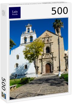 Lais Puzzle - Fassade des Tempels von Santa Maria Magdalena de Cuitzeo, Mexiko - 500 Teile