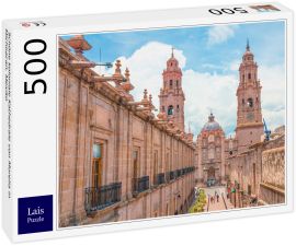 Lais Puzzle - Schöne koloniale Kathedrale von Morelia in Michoacan, Mexiko - 500 Teile
