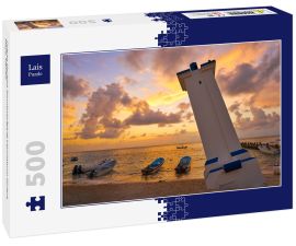 Lais Puzzle - Puerto Morelos Sonnenaufgang Leuchtturm Riviera Maya, Mexiko - 500 Teile