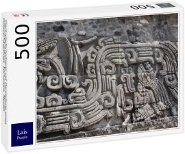 Lais Puzzle - Flachreliefschnitzerei mit Darstellung eines Indianerhäuptlings, Xochicalco, Mexiko - 500 Teile