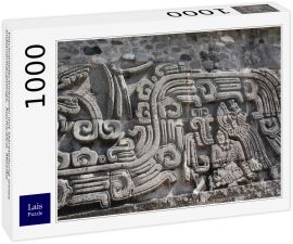 Lais Puzzle - Flachreliefschnitzerei mit Darstellung eines Indianerhäuptlings, Xochicalco, Mexiko - 1.000 Teile