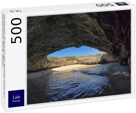 Lais Puzzle - Versteckter Strand auf den Marietas-Inseln am mexikanischen Pazifik, Mexiko - 500 Teile