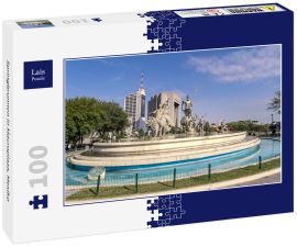 Lais Puzzle - Springbrunnen in Macroplaza, Mexiko - 100 Teile