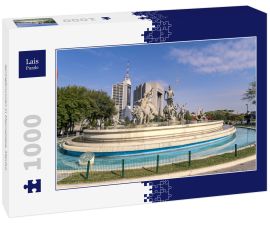 Lais Puzzle - Springbrunnen in Macroplaza, Mexiko - 1.000 Teile