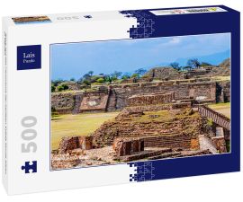 Lais Puzzle - Blick auf das Panorama der heiligen Stätte Monte Alban in Mexiko - 500 Teile