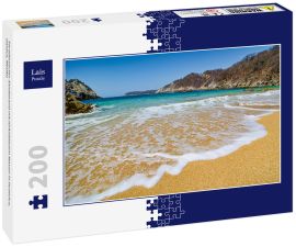 Lais Puzzle - Paradiesischer Sandstrand mit türkisblauem Wasser in Huatulco, Oaxaca, Mexiko - 200 Teile