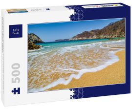 Lais Puzzle - Paradiesischer Sandstrand mit türkisblauem Wasser in Huatulco, Oaxaca, Mexiko - 500 Teile
