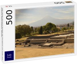 Lais Puzzle - Die Stadt Heroica Puebla de Zaragoza am Fuße des Vulkans Popocatepetl, Mexiko - 500 Teile