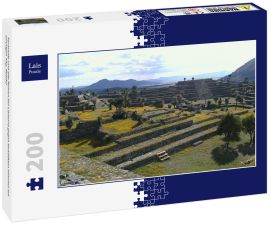 Lais Puzzle - Pyramide und alte Ruinen bei Cantona gegen bewölkten Himmel am sonnigen Tag, Mexiko - 200 Teile