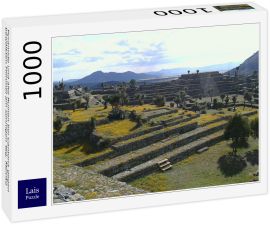 Lais Puzzle - Pyramide und alte Ruinen bei Cantona gegen bewölkten Himmel am sonnigen Tag, Mexiko - 1.000 Teile