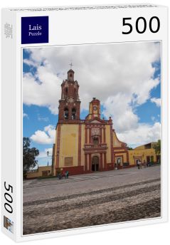 Lais Puzzle - Kathedrale der Pfarrei San Pedro und San Pablo, Cadereyta de Montes, Queretaro, Mexiko Armas-Platz - 500 Teile