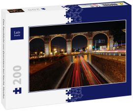Lais Puzzle - Das Aquädukt von Queretaro bei Nacht, Mexiko - 200 Teile