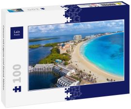 Lais Puzzle - Cancun mit Lagune und Strand, México - 100 Teile