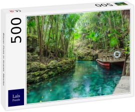Lais Puzzle - Blauer Fluss in Xcaret, Mexiko - 500 Teile