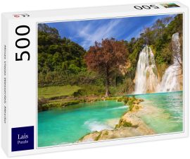 Lais Puzzle - Minas Viejas Wasserfall, Mexiko - 500 Teile