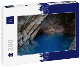 Lais Puzzle - Water Cave Blue im Fluss des Tamul-Wasserfalls, Mexiko - 200 Teile