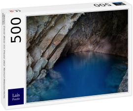 Lais Puzzle - Water Cave Blue im Fluss des Tamul-Wasserfalls, Mexiko - 500 Teile