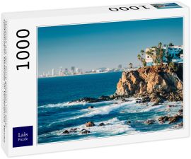 Lais Puzzle - Mazatlan aus der Ferne gesehen mit einer spektakulären Steilküste im Vordergrund, Mexiko - 1.000 Teile