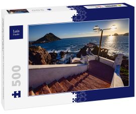 Lais Puzzle - Paseo del Centenario mit dem Leuchtturm von Mazatlan im Hintergrund, Mexiko - 500 Teile
