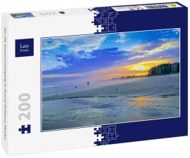 Lais Puzzle - Der lila Sonnenuntergang in Puerto Peñasco, Mexiko - 200 Teile