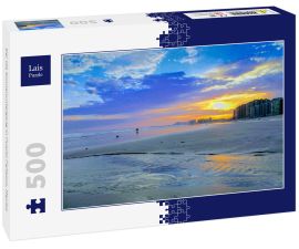 Lais Puzzle - Der lila Sonnenuntergang in Puerto Peñasco, Mexiko - 500 Teile