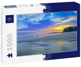 Lais Puzzle - Der lila Sonnenuntergang in Puerto Peñasco, Mexiko - 1.000 Teile