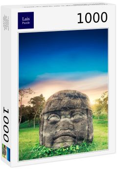 Lais Puzzle - Olmeken-Kolossalkopf in der Stadt La Venta, Tabasco, Mexiko - 1.000 Teile