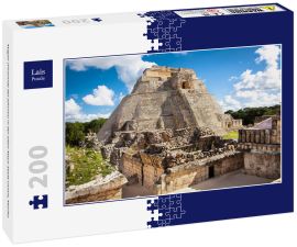 Lais Puzzle - Magier (Piramide del adivino) in der alten Maya-Stadt Uxmal, Mexiko - 200 Teile